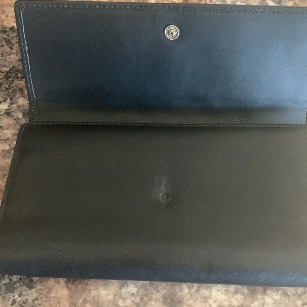 Coach Black Pleated Leather Wallet - Picture 6 of 6